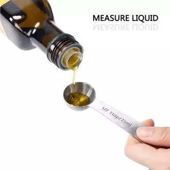 6 мерных ложек из нержавеющей стали, набор кухонных мерных ложек