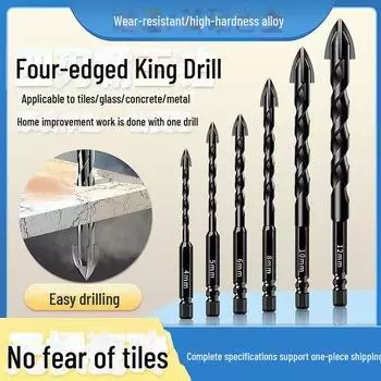 6-миллиметровое крестообразное сверло из вольфрамовой стали для бетона, керамики и стекла 6mm