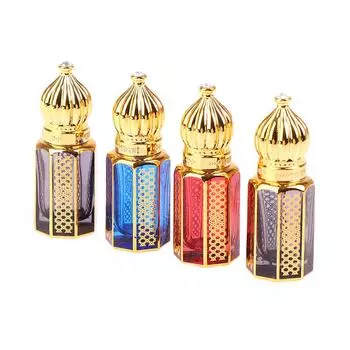 6 мл эфирного масла в шариковой бутылке Роскошные золотые дорожные многоразовые стеклянные бутылки синий