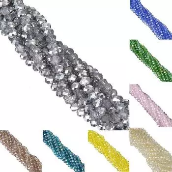 6 мм 100 шт. граненые бусины для изготовления ювелирных изделий, браслет, ожерелье, распорка, свободные бусины