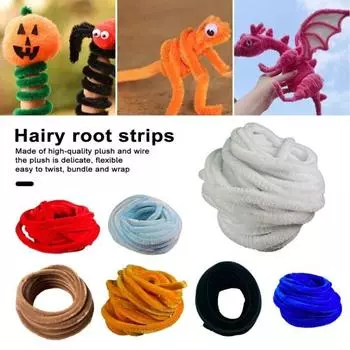 6 мм 10 м очиститель труб красочные длинные нечеткие DIY Art Craft гибкие дошкольные образования дети синель стержень развивающие игрушки подарок