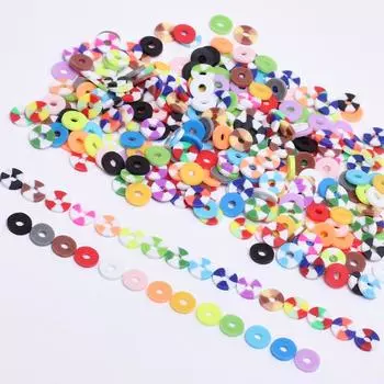 6 мм 200 шт. однотонные полимерные глиняные прокладки, свободные бусины для самостоятельного изготовления брелоков, ожерелий, браслетов, ювелирных изделий, аксессуаров, соответствующих цветов, ювелирных изделий about 6mm----200Pcs