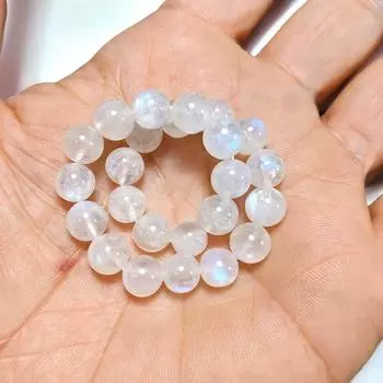 6 мм браслет с круглыми бусинами из натурального голубого лунного камня 6mm