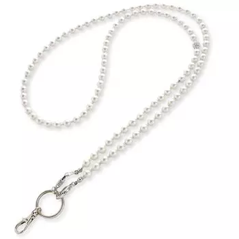 6 мм хлопковый жемчужный ремешок на шею, жемчужное легкое простое ожерелье, стильное длинное ожерелье, одежда для повседневной носки, школьных мероприятий, мам, координационный ремешок, сделано в Японии