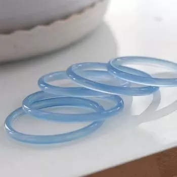 6 мм натуральный небесно-голубой халцедоновый браслет модный изумрудный браслет для рук женский подарок 54MM