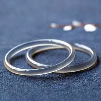 6 мм натуральный серый халцедон браслет модный агатовый браслет с подвесками на руку женский подарок 54-55MM