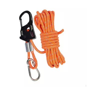 6 мм палатка растяжка трос алюминиевый сплав самоблокирующийся регулятор для походов оранжевый