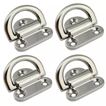 6 мм складная палубная накладка, проушины, D-образное кольцо, точка крепления, крепежная пластина, пластина для крепления якоря, зеркальная полировка, морская нержавеющая сталь марки 316