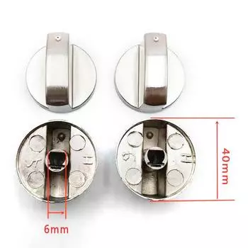6 мм универсальные серебряные ручки управления газовой плитой адаптеры переключатель духовки замки управления варочной поверхностью