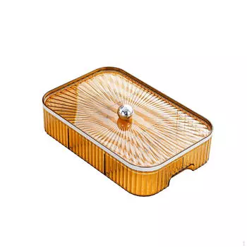 6 отделений, разделенных сервировочными мисками, поднос для закусок, современный, с крышкой, тарелка для закусок, сухофрукты для amber