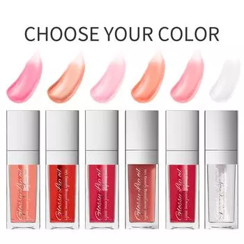 6 оттенков блеска для губ Lip Oil успокаивают потрескавшиеся и потрескавшиеся стеклянные губы Блеск для ухода за губами и увлажнения губ 01#