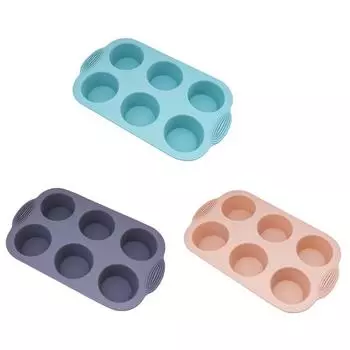 6 отверстий силиконовые формы для тортов DIY хлеб шоколад десерты формы для выпечки подарки для кухни дети взрослые любители выпечки розовый