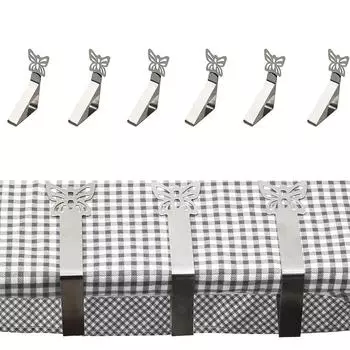 6 Pack Tablecloth Clips,Butterfly Picnic Table Cloth Holder Clip Indoor