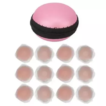 6 пар накладок на соски силиконовые износостойкие дышащие невидимые многоразовые большие липкие накладки на соски