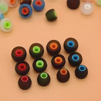 6 пар, 12 шт., мягкие силиконовые накладки-вкладыши диаметром 3,8 мм, насадки-вкладыши