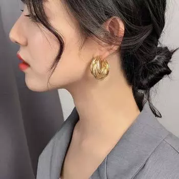 6 пар/компл. простые серьги-гвоздики со стразами, инкрустированные в форме бабочек, серьги-кольца, ювелирные изделия, подарок C