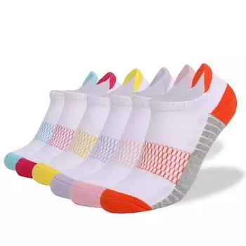 6 пар мужских/женских носков для бега, профессиональных занятий спортом на открытом воздухе, дышащих, амортизирующих, для фитнеса, пешего туризма, ходьбы, с низким вырезом до щиколотки S US 5-8 EU35-39