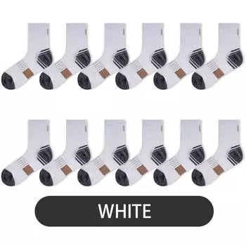 6 пар носков для бега, махровое дно, амортизирующая подошва, спортивные носки, мужские уличные дышащие носки для бега