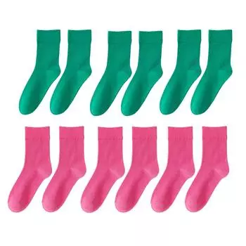 6 пар носков для диабетиков, не сдавливающие, свободного покроя, хлопковые, удобные, вентилируемые, мягкие, для женщин и мужчин, на все случаи жизни One Size
