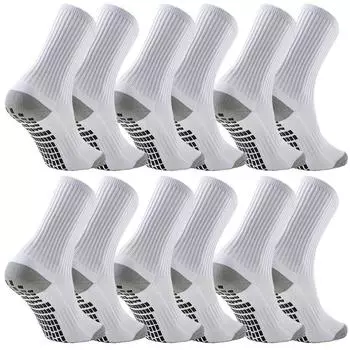 6 пар носков для мужчин и женщин, футбол, баскетбол, бейсбол, регби, футбол, велоспорт, бег, пеший туризм, теннис, скейтборд, спортивные упражнения EU37-45 US7-10