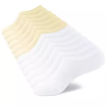 6 пар носков No Show для женщин и мужчин, короткие, до щиколотки, новинка, повседневные, хлопковые, невидимые носки с нескользящей подкладкой S (EU35-38)