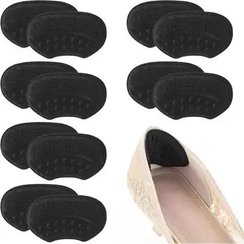 6 пар подпяточников Защитные подпяточники для женщин Мягкие нескользящие подпяточники для предотвращения трения и мозолей 6 pairs бежевый