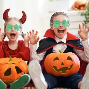 6 пар ул.. Солнцезащитные очки Shamrock ко Дню Святого Патрика, легкие очки без оправы с изображением четырехлистного клевера, ирландские праздничные вечеринки, реквизит для фотосъемки зелёный