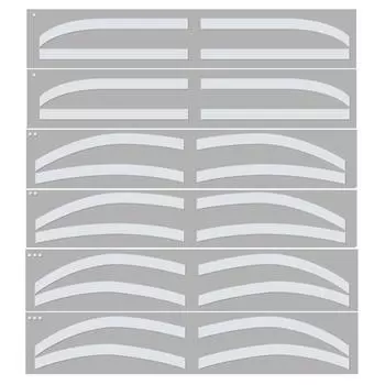 6 пар вспомогательные наклейки для татуировки бровей одноразовые клейкие шаблоны для бровей