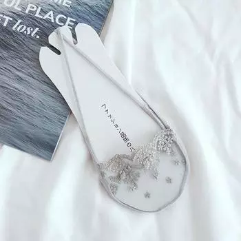 6 пар женских кружевных носков-следков - Невидимые тонкие летние носки для туфель на высоком каблуке | Бесплатная доставка