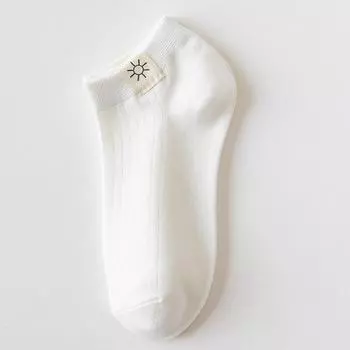 6 пар женских носков Харадзюку женские хлопковые короткие носки мультяшные фруктовые носки солнце земля весенне-летние дышащие повседневные носки до щиколотки Size Suit For 35-39