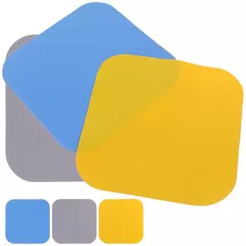 6 Pcs Fixture Rubber Bottle Opening Mat Can Openers Grippers Jar Lid Grips Pads