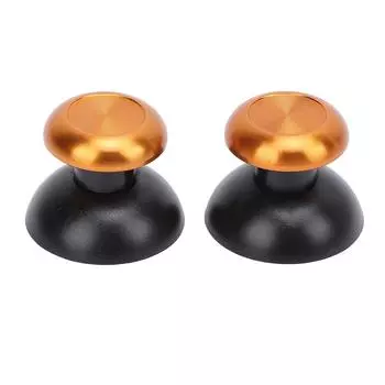 6 Pcs Metal Thumbsticks 2 Standard 2 Low Dome 2 High Dome Aluminum Alloy Thumbsticks Replacement золотой