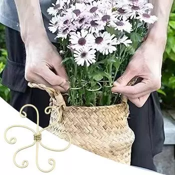 6 Pcs Plant Stem Holders Metal Monstera Plant Support Universal Bamboo Clamp