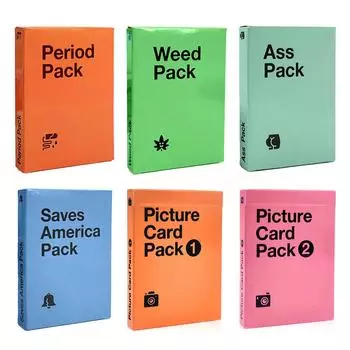 6 PCS/Set Mini Pack(Period Pack ,Week Pack ,Ass Pack ,Saves American Pack ,Picture Card Pack 1 And 2) Games Card
