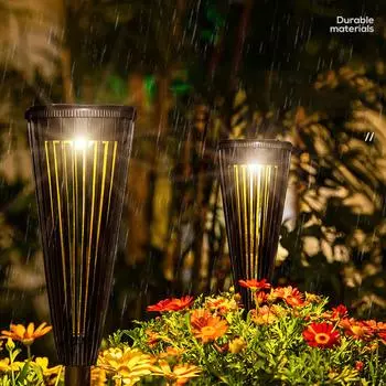 6 шт. солнечный свет, интеллектуальное зондирование, автоматическое освещение, IP65, водонепроницаемая декоративная светодиодная ландшафтная лампа