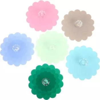 6 Pcs Tumbler Cup Covers Lace Silicone Coffee Mug with Lid Reusable Alcohol Protection