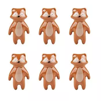 6 Pieces Cabinet Door Pull Cute Cartoon Animal Shape Modern Decorative Cupboard Wardrobe Pulling Handle Hardware ,type 1
