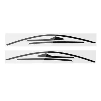 6 Pieces Chrome Vinyl Trim Blackout Left And Right Car Door Window Trim Stickers