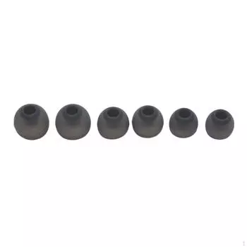 6 шт. Насадки для ушей, силиконовые амбушюры, чистый звук, маленькие, средние, большие, эргономичные