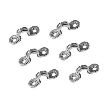 6 Pieces Stainless Steel Marine Pad Eye Straps Tie Down Anchor Deck Loops