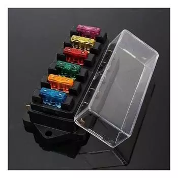 6-позиционный держатель предохранителя коробка автомобильный блок предохранителей цепи транспортного средства с блоком предохранителей ATO автомобильные аксессуары CHINA