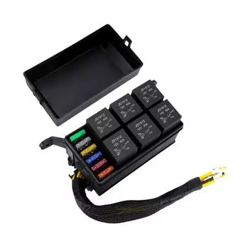 6-позиционный релейный предохранительный блок, компонент, предварительно смонтированный автомобильный релейный блок 12 В