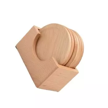 6 предметов - подходят для всех типов чашек. Эти изысканные деревянные подставки добавят нотку элегантности в набор подставок под стаканы для стола.