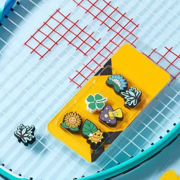 6 предметов теннисная ракетка гасители вибрации аксессуары для ракеток милый комфорт мультфильм лучший контроль