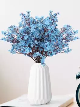 6 пучков искусственных цветов гипсофилы, настоящие цветы шелковой гипсофилы для свадьбы, вечеринки, своими руками, декор для цветочной композиции дома красный