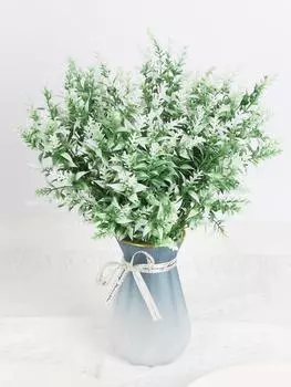 6 пучков искусственных цветов лаванды на открытом воздухе, искусственная зелень, комнатные устойчивые к ультрафиолетовому излучению пластиковые искусственные букеты для наружного украшения домашнего сада, крыльца светло-зеленый