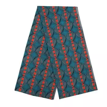 6 ярдов африканской полиэстеровой ткани с восковыми принтами, различные красочные узоры, геометрический узор, полиэстер