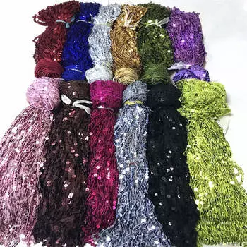 6 ярдов пайеток бахрома 40 см длинная кисточка(приблизительно) Отделка костюмов