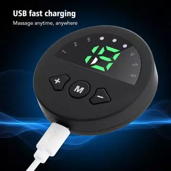 6 режимов EMS массажер для талии беспроводной тренажер для тела ABS стимулятор мышц тела фитнес электрический пояс для похудения и похудения чёрный