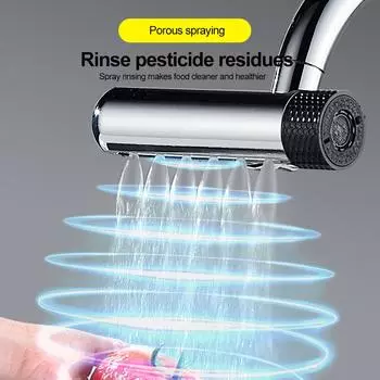 6 режимов кухонного крана Водопад струя распылитель головка диффузор водосберегающая насадка смесители соединитель крана аксессуары Bubbler белый